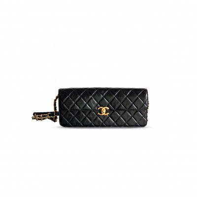 CHANEL LARGE FLAP BAG WAXED CALFSKIN IN BLACK AS5642 0101 (29*17.5*5cm) CHANEL LARGE FLAP BAG WAXED CALFSKIN IN BLACK AS5642 0101 (29*17.5*5cm)