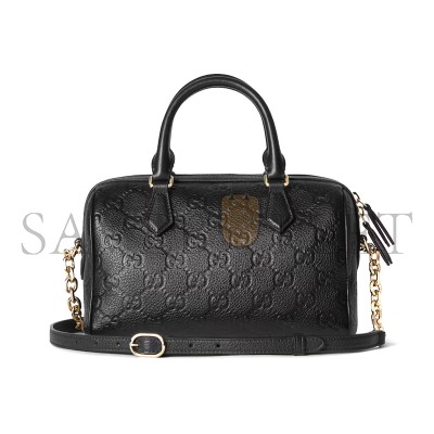 GUCCI GG EMBLEM MEDIUM BOSTON BAG 815255 (25.5*16*14cm) GUCCI GG EMBLEM MEDIUM BOSTON BAG 815255 (25.5*16*14cm)