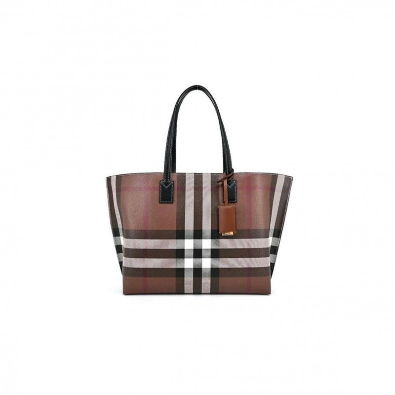 BURBERRY BROWN SHOPPER BAG  (34*28*14cm)