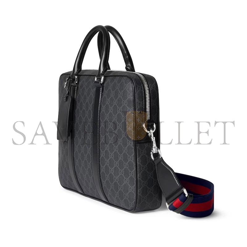 GUCCI GG BLACK MEDIUM BRIEFCASE ‎792077 (33*28*7cm)