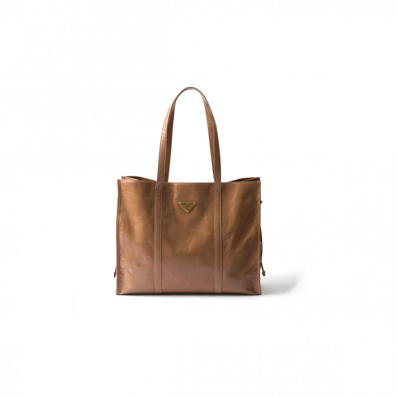 PRADA LARGE LEATHER TOTE BAG 1BG460 (39*31*10cm) PRADA LARGE LEATHER TOTE BAG 1BG460 (39*31*10cm)