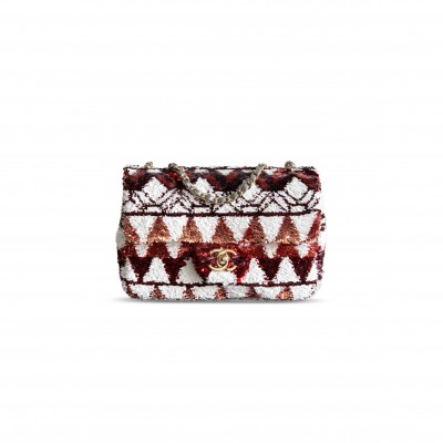 CHANEL MASTER SEQUINS MINI FLAP BAG 1566881 (20*14*7cm)