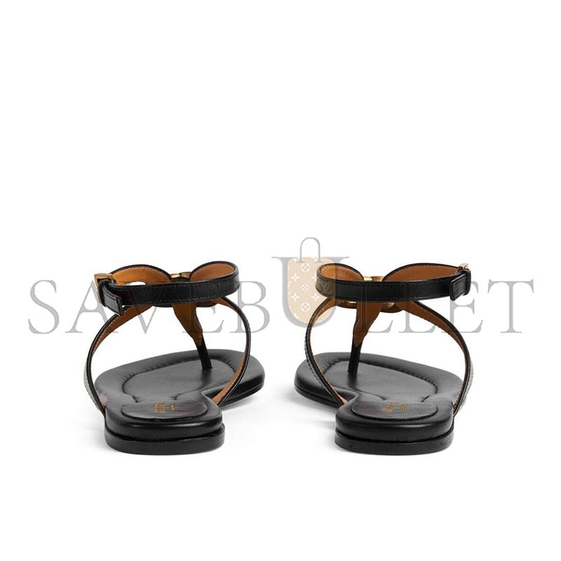 GUCCI MARMONT LEATHER SANDALS
