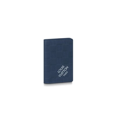 LOUIS VUITTON MASTER CLASSIC CHECKERED CANVAS AND COWHIDE CARD HOLDER M60543 (11.5*7.5cm)