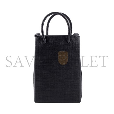 BALENCIAGA SHOPPING PHONE HOLDER BAG BLACK 593820 (18*11*5cm) BALENCIAGA SHOPPING PHONE HOLDER BAG BLACK 593820 (18*11*5cm)