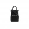 BALENCIAGA SHOPPING PHONE HOLDER BAG BLACK 593820 (18*11*5cm)