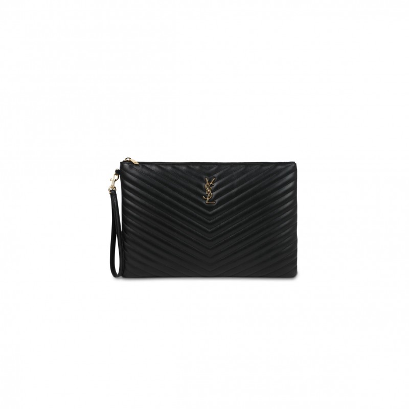 YSL BLACK QUILTED CLUTCH 603601718 (36*24*2cm) 