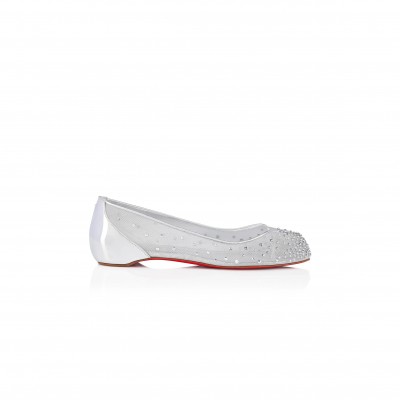 CHRISTIAN LOUBOUTIN MARLOUGIELA STRASS SILVER 1251025S211