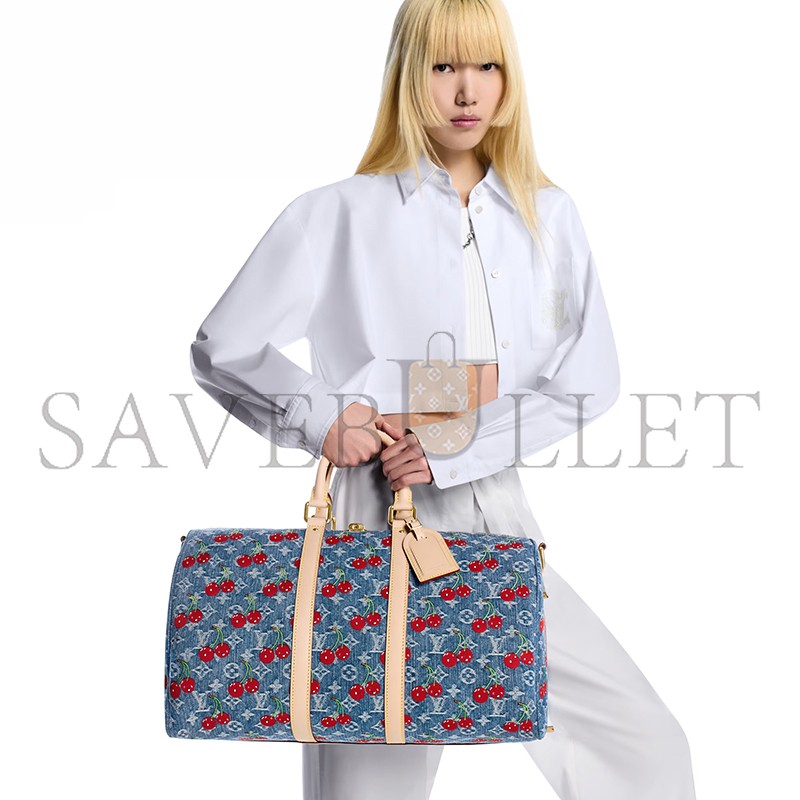 LOUIS VUITTON MASTER MURAKAMI LV X TM KEEPALL BANDOULIÈRE 45 M13875 (45*27*20cm) LOUIS VUITTON MASTER MURAKAMI LV X TM KEEPALL BANDOULIÈRE 45 M13875 (45*27*20cm)