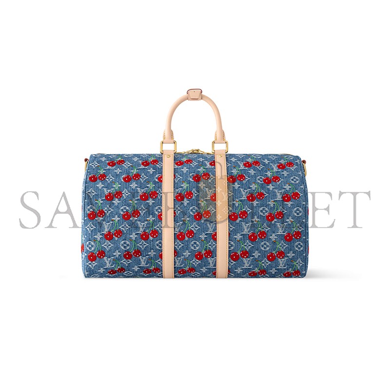 LOUIS VUITTON MASTER MURAKAMI LV X TM KEEPALL BANDOULIÈRE 45 M13875 (45*27*20cm) LOUIS VUITTON MASTER MURAKAMI LV X TM KEEPALL BANDOULIÈRE 45 M13875 (45*27*20cm)