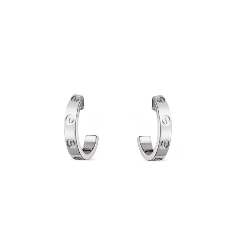 CARTIER LOVE HOOP EARRINGS, SMALL MODEL B8028900