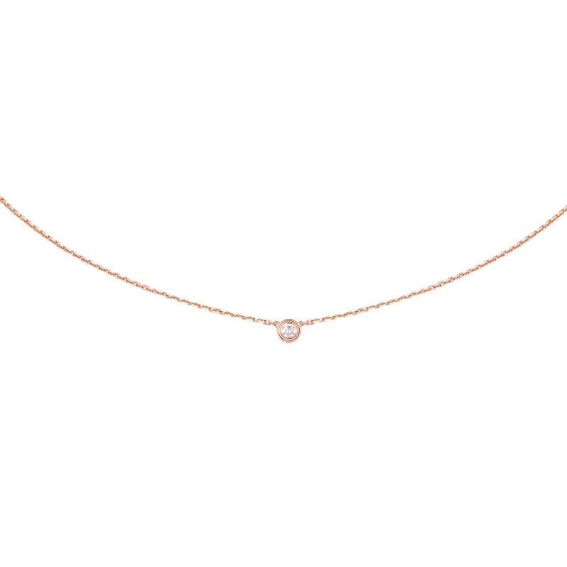 CARTIER D'AMOUR NECKLACE XS ROSE GOLD, DIAMOND B7224516