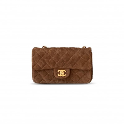 CHANEL MASTER SUEDE SMALL FLAP SHOULDER BAG 306489 (20*12*6cm) CHANEL MASTER SUEDE SMALL FLAP SHOULDER BAG 306489 (20*12*6cm)