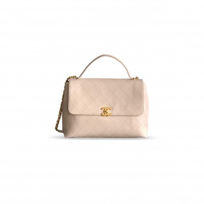 CHANEL MAXI FLAP BAG WITH TOP HANDLE AS5543 (37*26*10cm)