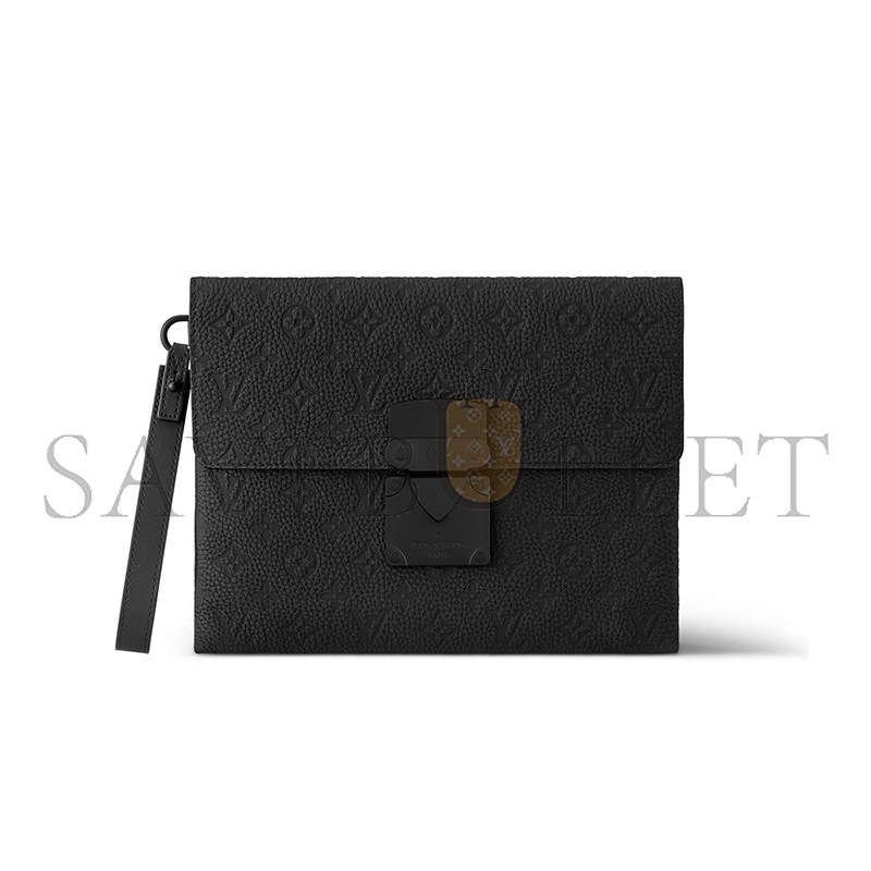 LOUIS VUITTON MASTER S-LOCK POCHETTE CLUTCH M82598 (28*22.5*3.5cm) 