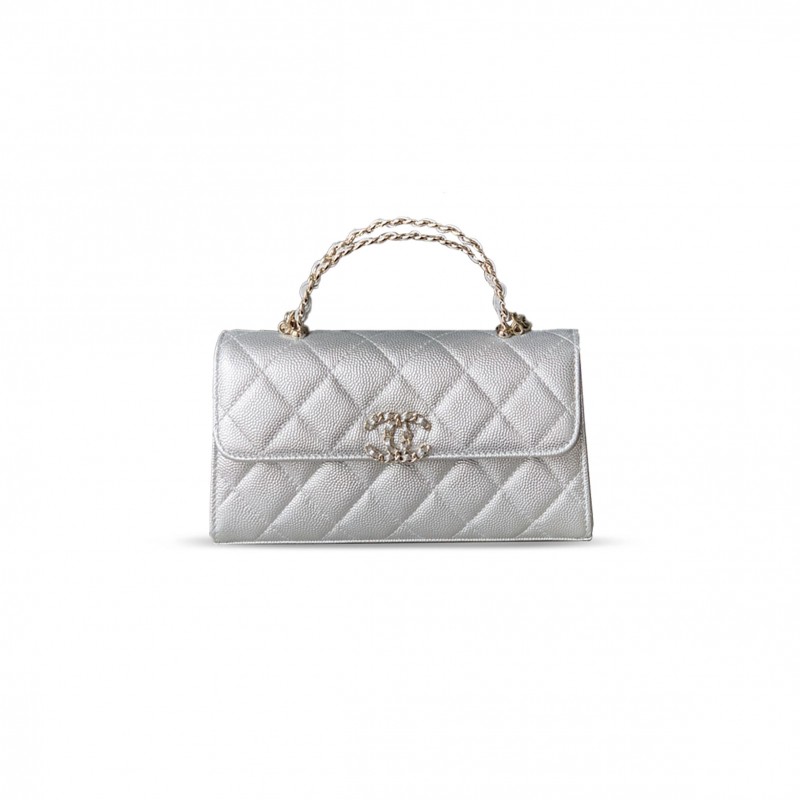 CHANEL MASTER FLAP PHONE HOLDER WITH CHAIN AP3238 (18*10*4.5cm)