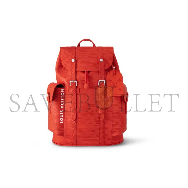 LOUIS VUITTON MASTER CHRISTOPHER MM VERMILLION RED M23764 (44*38*21cm)