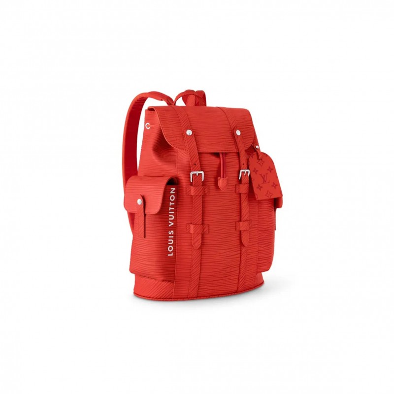 LOUIS VUITTON MASTER CHRISTOPHER MM VERMILLION RED M23764 (44*38*21cm)