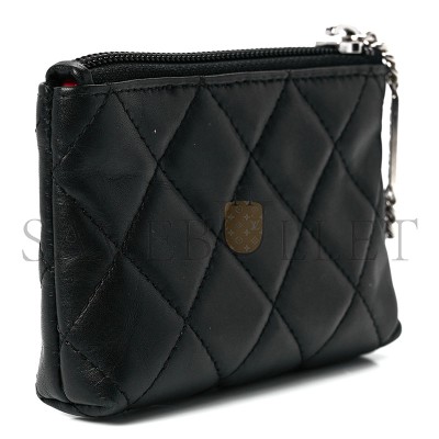 CHANEL MASTER CAMBON KEY POUCH BLACK 1259291 (13*8*3cm)