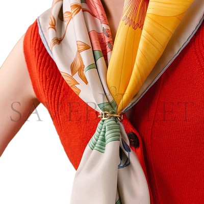 HERMÈS REGATE SCARF 90 RING H601104SV00 HERMÈS REGATE SCARF 90 RING H601104SV00