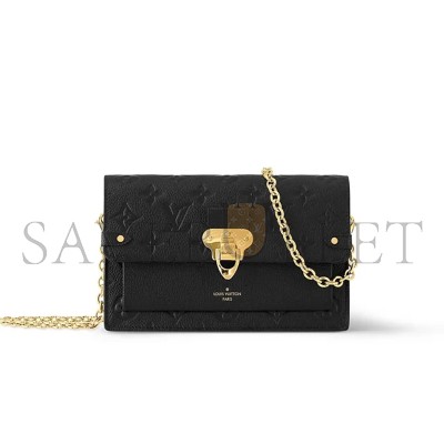LOUIS VUITTON MASTER PLATINE MONOGRAM EMPREINTE VAVIN CHAIN WALLET M67893 (19*12*4cm)