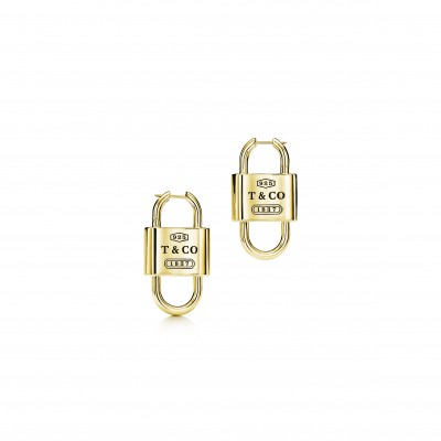 TIFFANY 1837™ LARGE DOUBLE LOCK DROP EARRINGS 732476 TIFFANY 1837™ LARGE DOUBLE LOCK DROP EARRINGS 732476