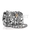 CHANEL MASTER SEQUIN MINI RECTANGULAR FLAP SILVER AS3523 (20*12*9cm)