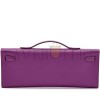 HERMES MASTER ANEMONE EPSOM KELLY CUT PALLADIUM HARDWARE 436573 (31*13*2.5cm)