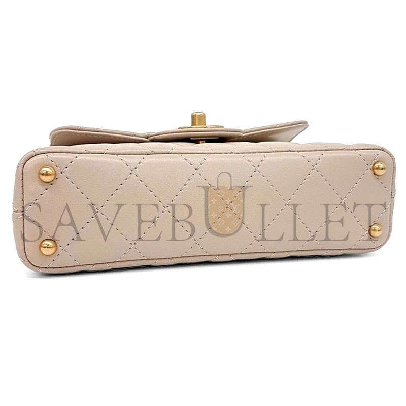 CHANEL MASTER TOP HANDLE FLAP BAG AS3467 (20*14*6cm)