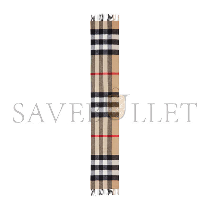 BURBERRY SCARF  CHECK CASHMERE (200*70cm)