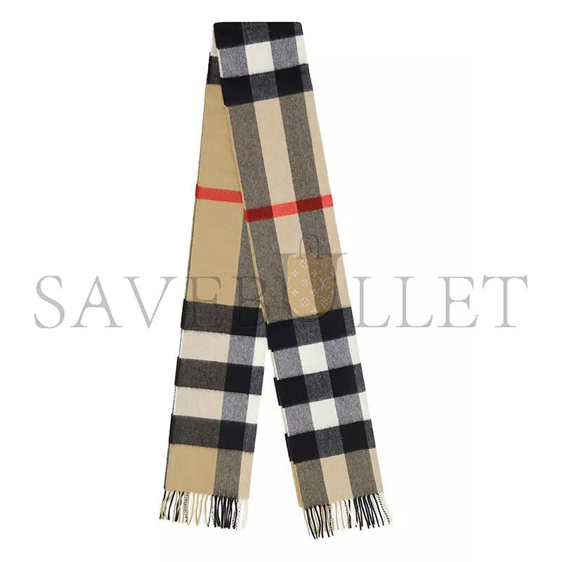 BURBERRY SCARF  CHECK CASHMERE (200*70cm)