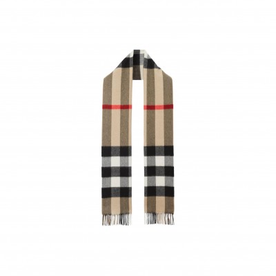 BURBERRY SCARF  CHECK CASHMERE (200*70cm)