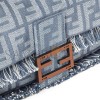 FENDI BAGUETTE BLUE DENIM EFFECT FF JACQUARD BAG 8BR600AUT4F1SXQ (27*15*6cm)