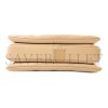 CHANEL COWHIDE LEATHER CHAIN SHOULDER GOLD BUCKLE HANDLE SHOULDER BAG BEIGE  (25*17*9cm)
