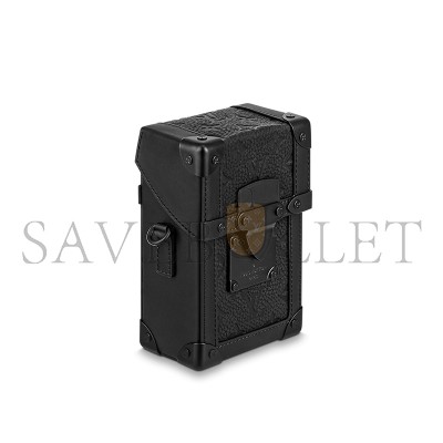 LOUIS VUITTON MASTER VERTICAL TRUNK WEARABLE WALLET MEN'S BAG 'BLACK' M82070 (17.5*10.7*6.8cm)