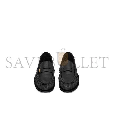 YSL LE LE LOAFER SUPPLE IN SHINY LEATHER 766876AA00K1000 YSL LE LE LOAFER SUPPLE IN SHINY LEATHER 766876AA00K1000