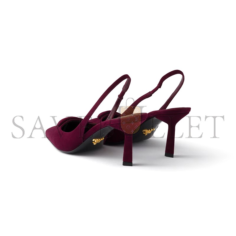 PRADA SUEDE SLINGBACK PUMPS 1I901M PRADA SUEDE SLINGBACK PUMPS 1I901M