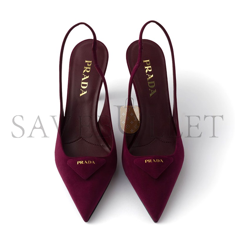 PRADA SUEDE SLINGBACK PUMPS 1I901M PRADA SUEDE SLINGBACK PUMPS 1I901M