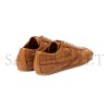 DRIES VAN NOTEN STITCHED CONTRAST RUBBER SOLE SUEDE PANEL SNEAKERS IN BROWN 242-021707
