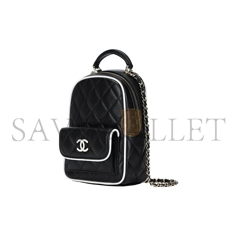 CHANEL MASTER 25P MINI LAMBSKIN BACKPACK AP4514 (18*13*9cm)