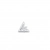 LOUIS VUITTON LV VOLT ONE STUD, WHITE GOLD AND DIAMOND - PER UNI Q96970 LOUIS VUITTON LV VOLT ONE STUD, WHITE GOLD AND DIAMOND - PER UNI Q96970