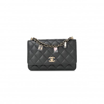 CHANEL WALLET ON CHAIN WITH CHARMS AP4537 (19*12*3.5cm)
