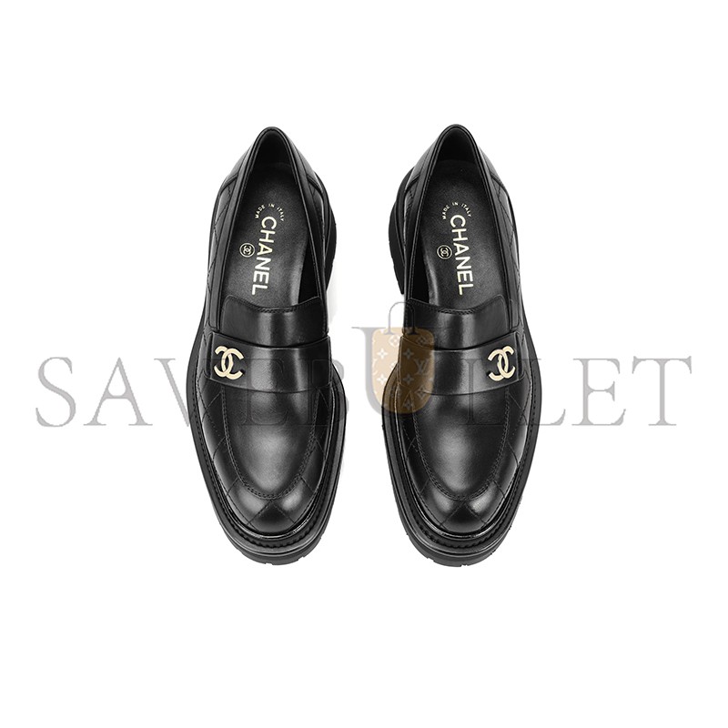 CHANEL WOMEN’S LOAFERS BLACK G45074