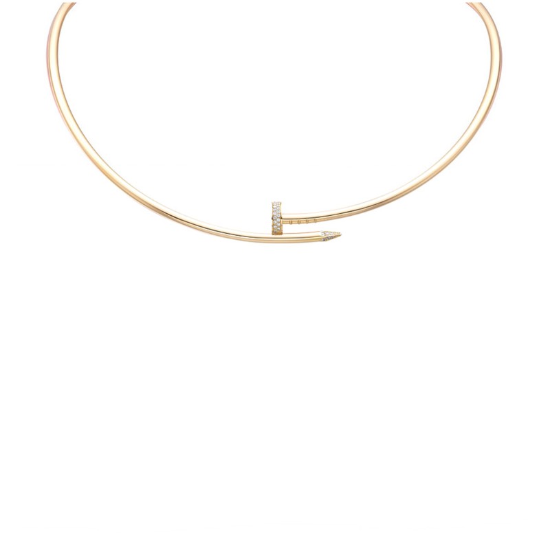 CARTIER COLLIER TORQUE JUSTE UN CLOU, MODELLO PICCOLO, DIAMANTI REF.N7424422