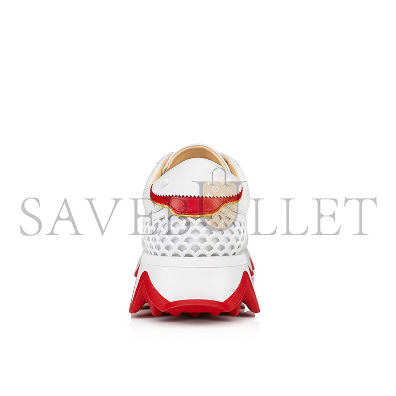 CHRISTIAN LOUBOUTIN LOUBISHARK CALFSKIN SNEAKERS WHITE 3200517WH43