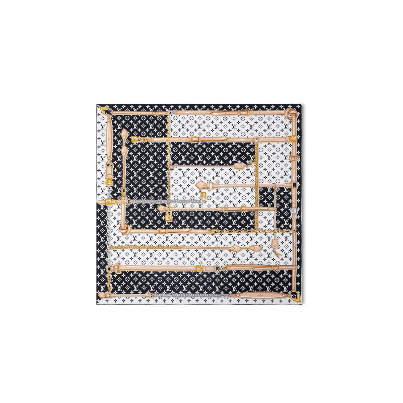 LOUIS VUITTON SCARF MONOGRAM CONFIDENTIAL SQUARE M78667