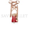 CHRISTIAN LOUBOUTIN CASSIA LACE UP 100 MM STRAPPY PUMPS CREPE SATIN 1250498N295