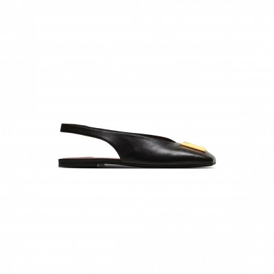 BALMAIN EDEN LAMBSKIN CASUAL SHOES IN BLACK DN1UK035LNAP