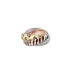 CARTIER TRINITY RING LACQUER HALF-PAVED B4241700