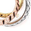 CARTIER TRINITY RING LACQUER PAVED N4814200